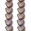 Painted Glass Beads Strands GLAA-Z021-10G-1
