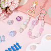 3Pcs 3 Colors Acrylic Handmade Luminous Polymer Clay Rhinestone Beads CLAY-SC0002-12-4