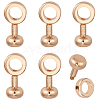 6Pcs Brass Zipper Insert Buckles KK-CY0001-04G-1