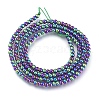 Electroplate Glass Beads Strands EGLA-I013-2mm-FP08-2