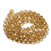 Electroplate Transparent Glass Beads Strands EGLA-A035-T10mm-L17-2