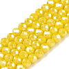 Electroplate Glass Beads Strands EGLA-A044-P3mm-B04-1