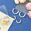 24Pcs 8 Styles Iron Huggie Hoop Earring Findings IFIN-YW0003-61-5