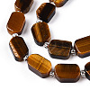 Natural Tiger Eye Beads Strands G-T138-01-2