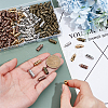 200Pcs 4 Colors Tibetan Style Cord Ends FIND-PH0061-92-3