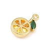 Brass Pave Colorful Cubic Zirconia Pendants CU-CBAFB7D-03A-G-2