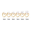 Brass Micro Pave Cubic Zirconia Cup Peg Ring Settings KK-B166-04G-4