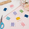 24Pcs 6 Colors Polyester Embroidery Threads DIY-CY0003-59-4