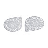 Non-Tarnish 201 Stainless Steel Filigree Pendants STAS-S118-036-2