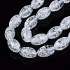 Transparent Crackle Glass Beads Strands X-GLAA-S192-B-010A-3