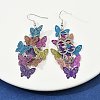 430 Stainless Steel Butterfly Dangle Earrings EJEW-A137-05P-01-2