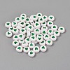 Acrylic Enamel Beads OACR-WH0003-04B-2