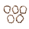 Natural Rutilated Quartz Chip Beaded Stretch Bracelets for Women Men BJEW-L038-01A-4