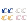 Hypoallergenic Bioceramics Zirconia Ceramic Stud Earrings EJEW-C065-03I-2