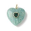 Natural Amazonite Pendants X-G-C274-04E-1