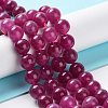 Dyed Natural Malaysia Jade Beads Strands G-G021-02B-03-2