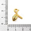 Brass Enamel Fruits Pendant Decoration HJEW-P020-01B-G-3