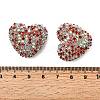 Sparkling Acrylic Heart Beads with Rhinestone Embellishment LS-OACR-NH0001-02B-01-3