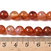 Natural Fire Crackle Agate Beads Strands G-G212-8mm-10-6