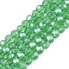 Electroplate Transparent Glass Beads Strands EGLA-A035-T3mm-A21-1