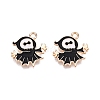 Halloween Theme Alloy Enamel Pendants PALLOY-N176-36-RS-1