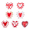 7Pcs 7 Colors Handmade Lampwork Bumpy Beads LAMP-TA0002-58-1
