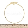 Lotus Alloy Arm Cuff Bangles for Girl Women AJEW-A063-01E-G-5