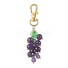Grape Natural Amethyst Pendant Decorations HJEW-MZ00342-02-2