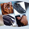 20Pcs 2 Colors PU Leather Zipper Puller FIND-GO0002-92-7