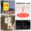 PVC Self Adhesive Arrow Label Stickers DIY-WH0349-81-5