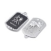 Alloy Twelve Constellations Series Big Pendants PALLOY-O107-01P-06-3