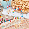   360Pcs Natural Round Wood Beads and Cross Wood Pendants WOOD-PH0001-45-2