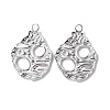 Non-Tarnish 304 Stainless Steel Pendants STAS-C066-11P-2