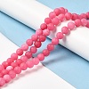 Natural Dyed White Jade Beads Strands G-M402-B01-04-2