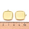 304 Stainless Steel Pendant Cabochon Settings STAS-T067-14G-3