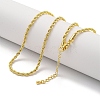 Brass Chain Necklaces for Women NJEW-G084-20G-1