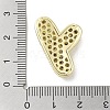 Rack Plating Brass Micro Pave Clear Cubic Zirconia Pendants KK-R163-05Y-G-3