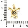 Brass Micro Pave Cubic Zirconia Pendants KK-B128-04G-3