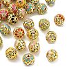 Brass Enamel Beads KK-Q080-01A-1