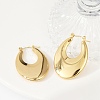 304 Stainless Steel Rhinestone Hoop Earrings for Women EJEW-U046-08C-G-3