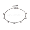 Crystal Rhinestone and Eye Shape Charm Anklet for Women STAS-D454-06P-1