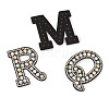 Alphabet Resin Rhinestone Patches DIY-TAC0005-45B-4