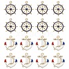 40Pcs 2 Styles Alloy Enamel Pendants ENAM-CJ0003-70-1