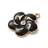 Flower Alloy Enamel Pendants ENAM-A007-03KCG-03-2