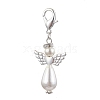 Glass Pearl Pendant Decorations HJEW-JM01693-1