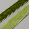 50 Yards Polyester Single Face Velvet Ribbon OCOR-WH0082-161C-1