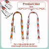 WADORN 2Pcs 2 Colors Arrow Pattern Adjustable Polyester Webbing Bag Straps PURS-WR0001-24A-2