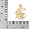 Brass Micro Pave Cubic Zirconia Pendants KK-K298-01B-G-3