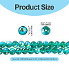 1 Strand Electroplate Transparent Glass Beads Strands EGLA-TADJ0001-15E-4