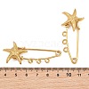 Starfish 304 Stainless Steel Safety Pins Brooch Findings SA-CBA098D-16C-G03-3